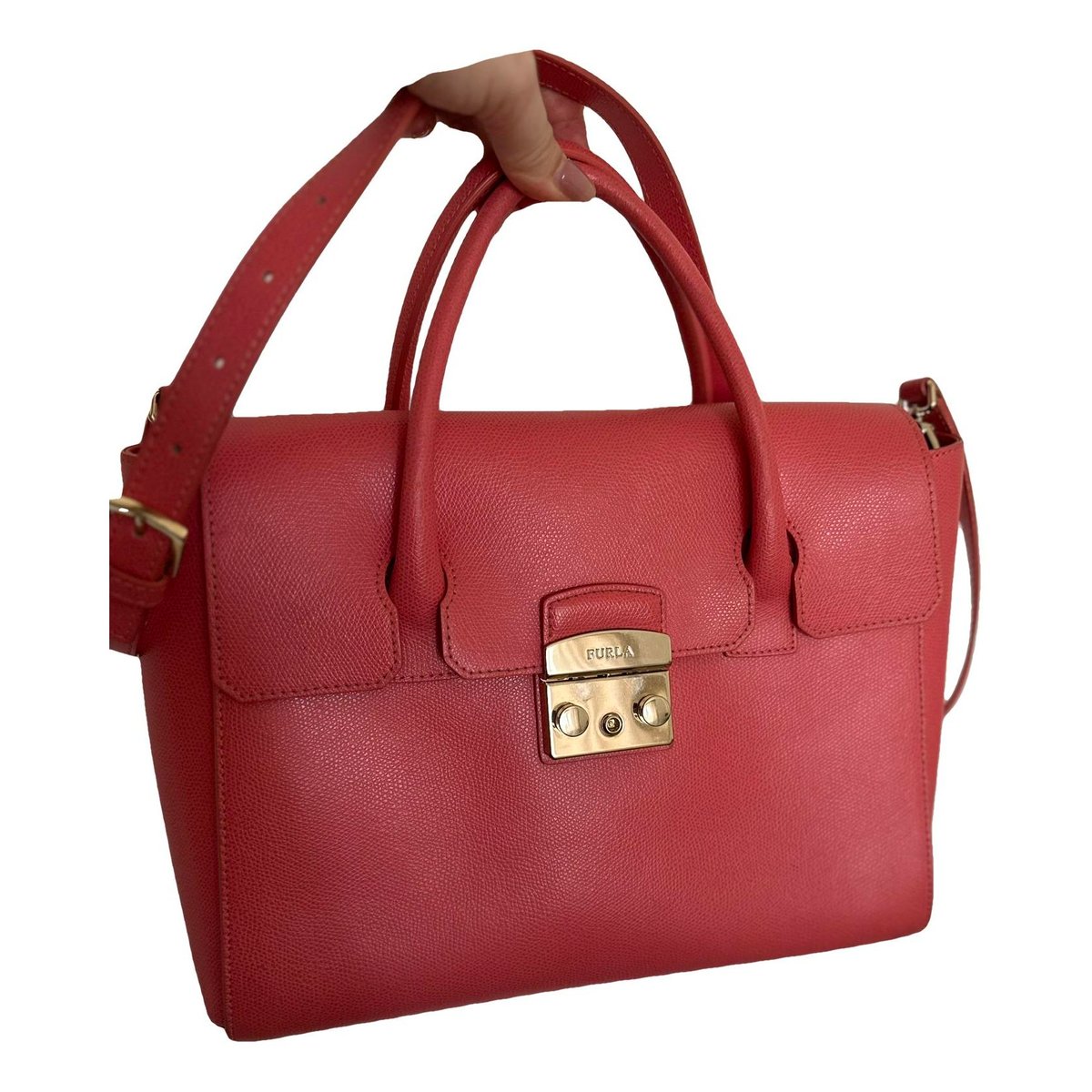 Metropolis leather satchel