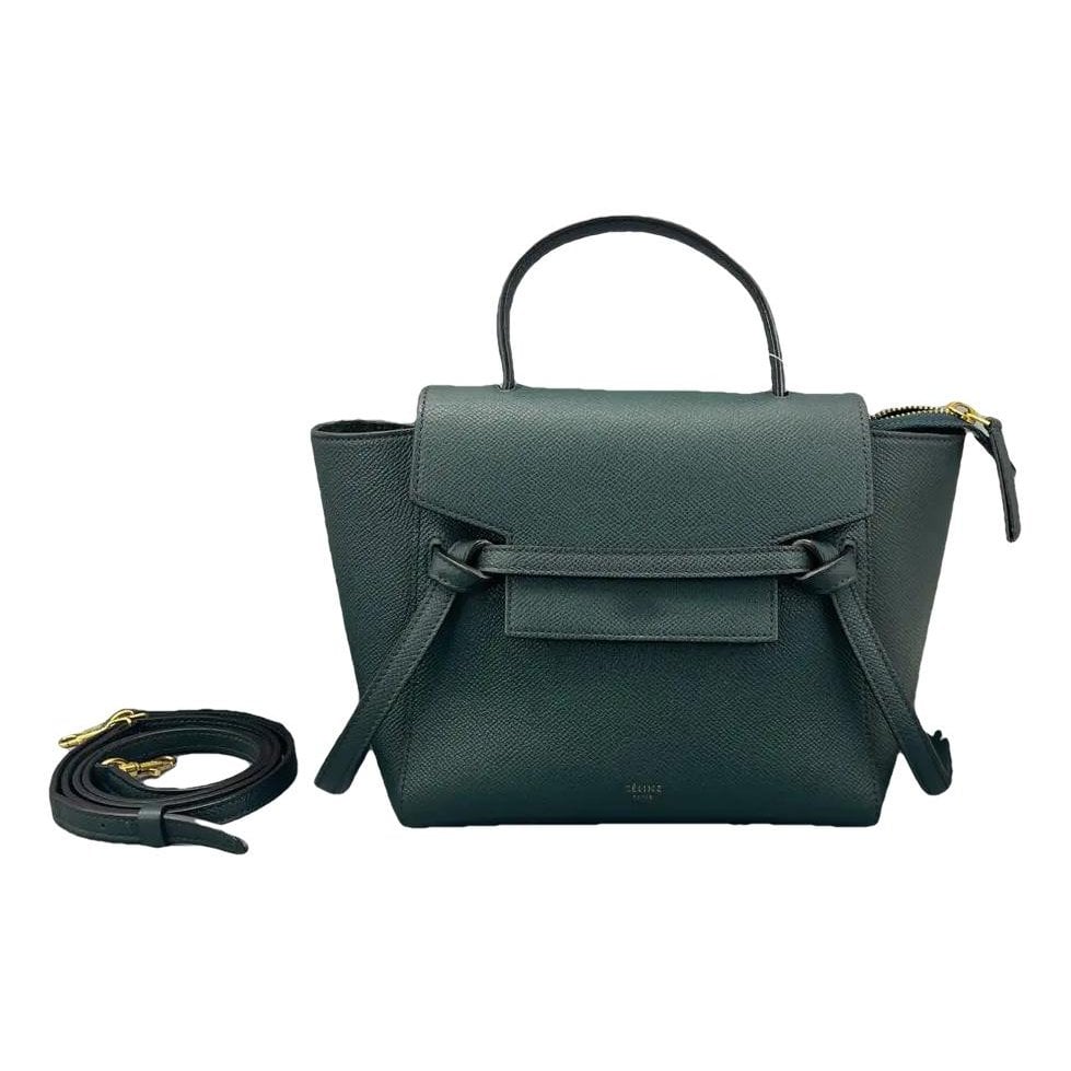 Belt leather crossbody bag