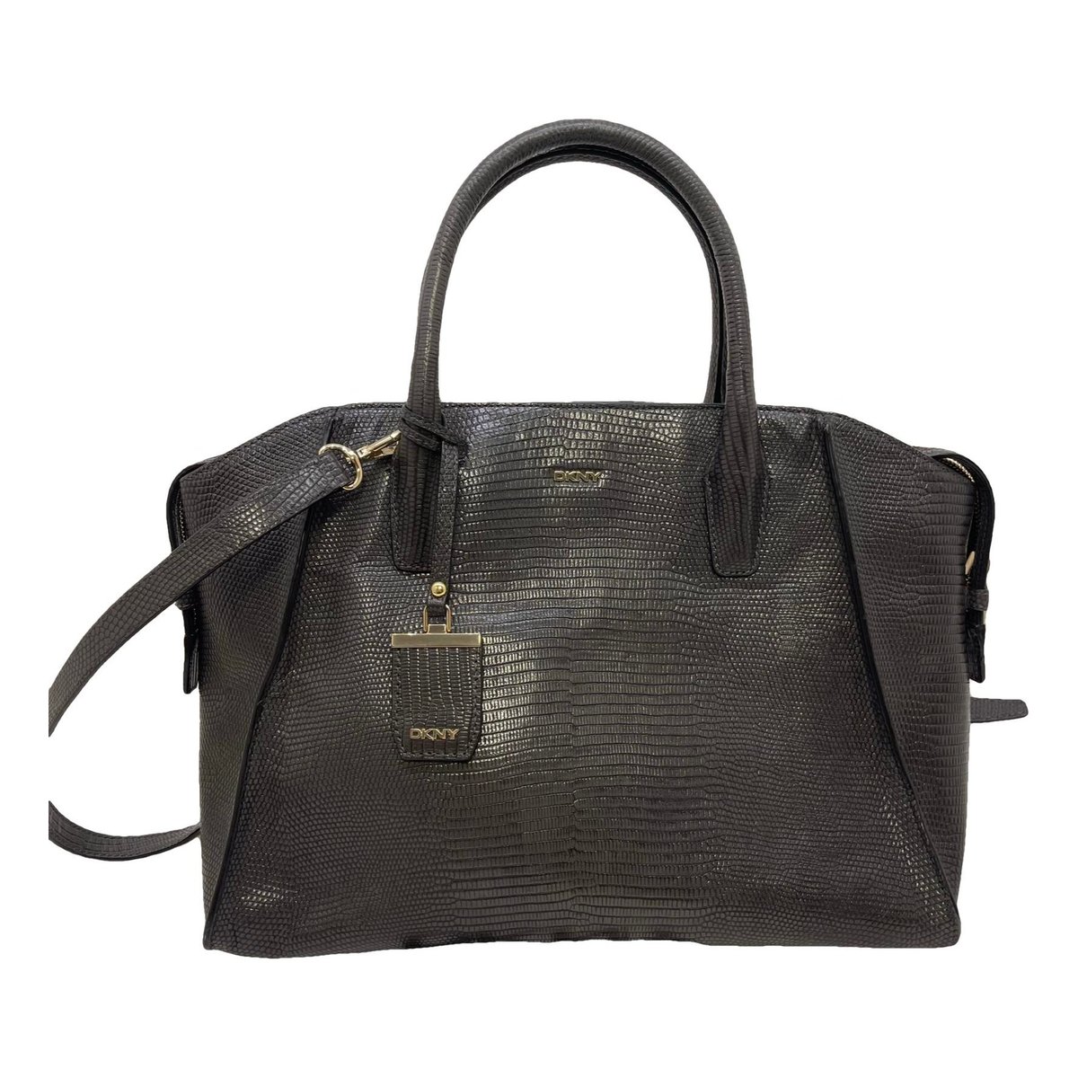 Patent leather handbag