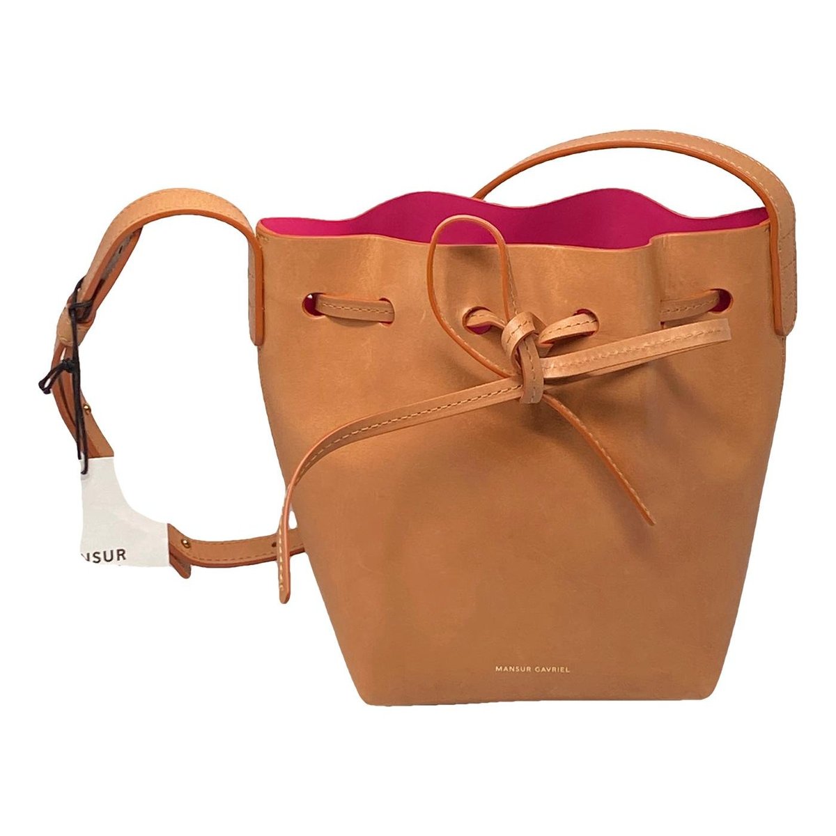 Bucket leather mini bag