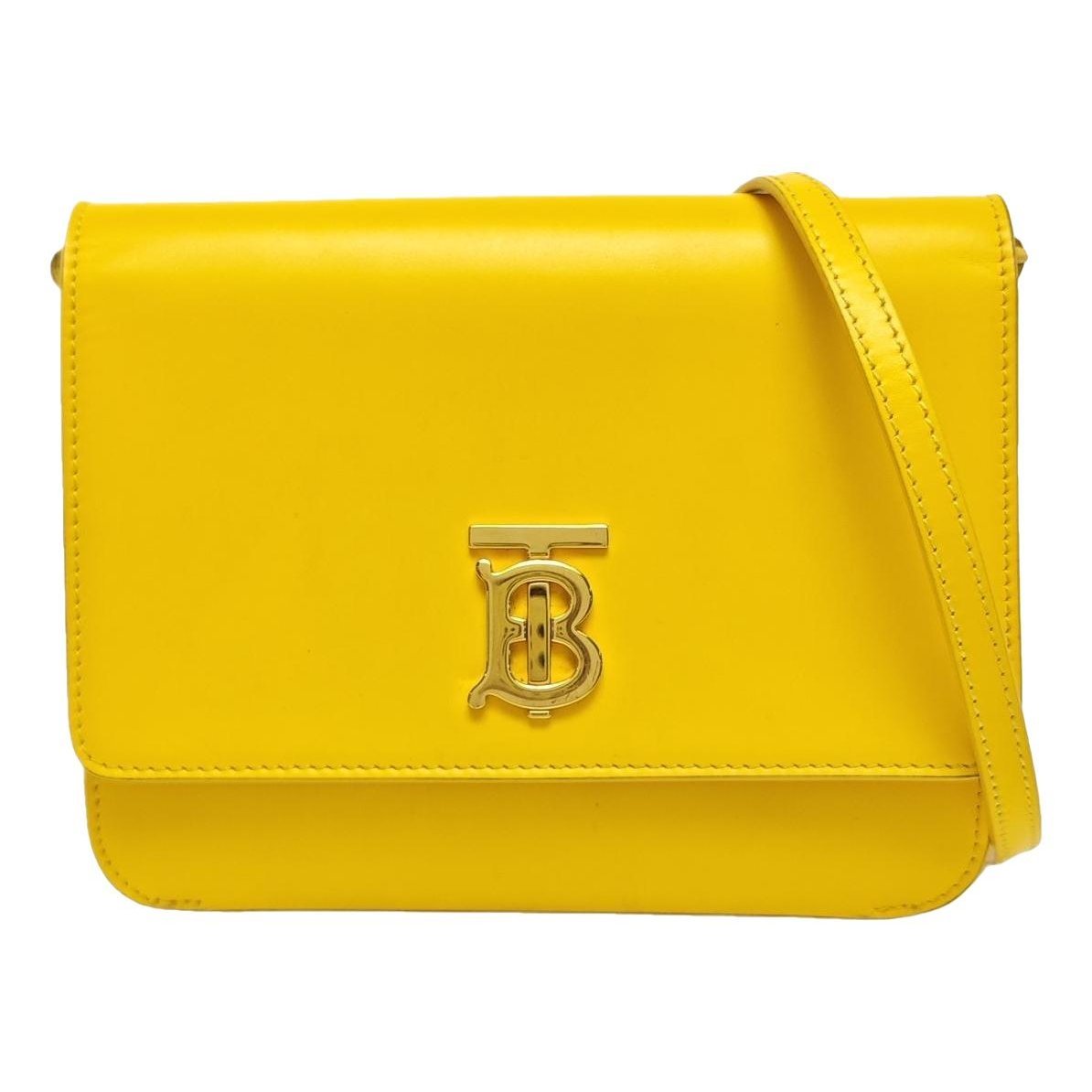 TB leather handbag