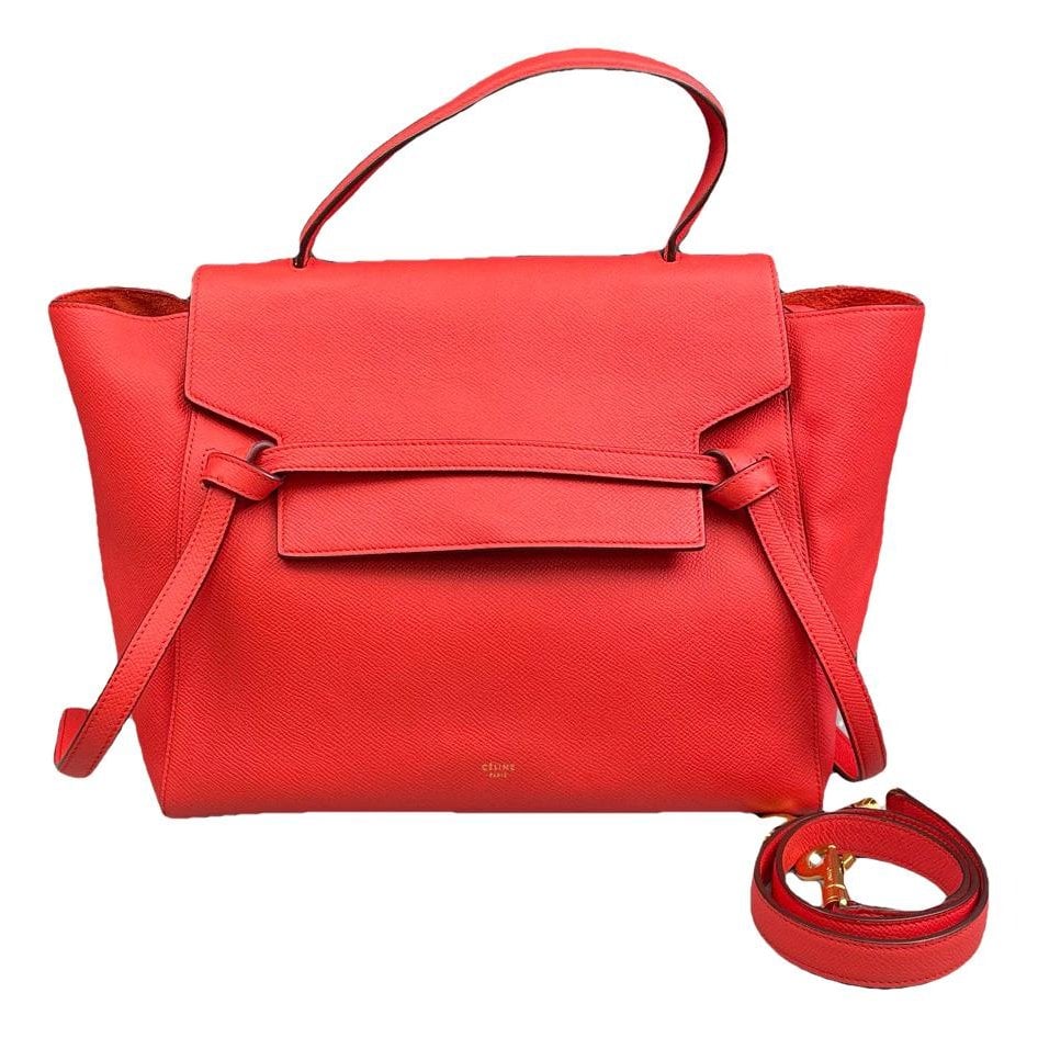 Belt leather handbag