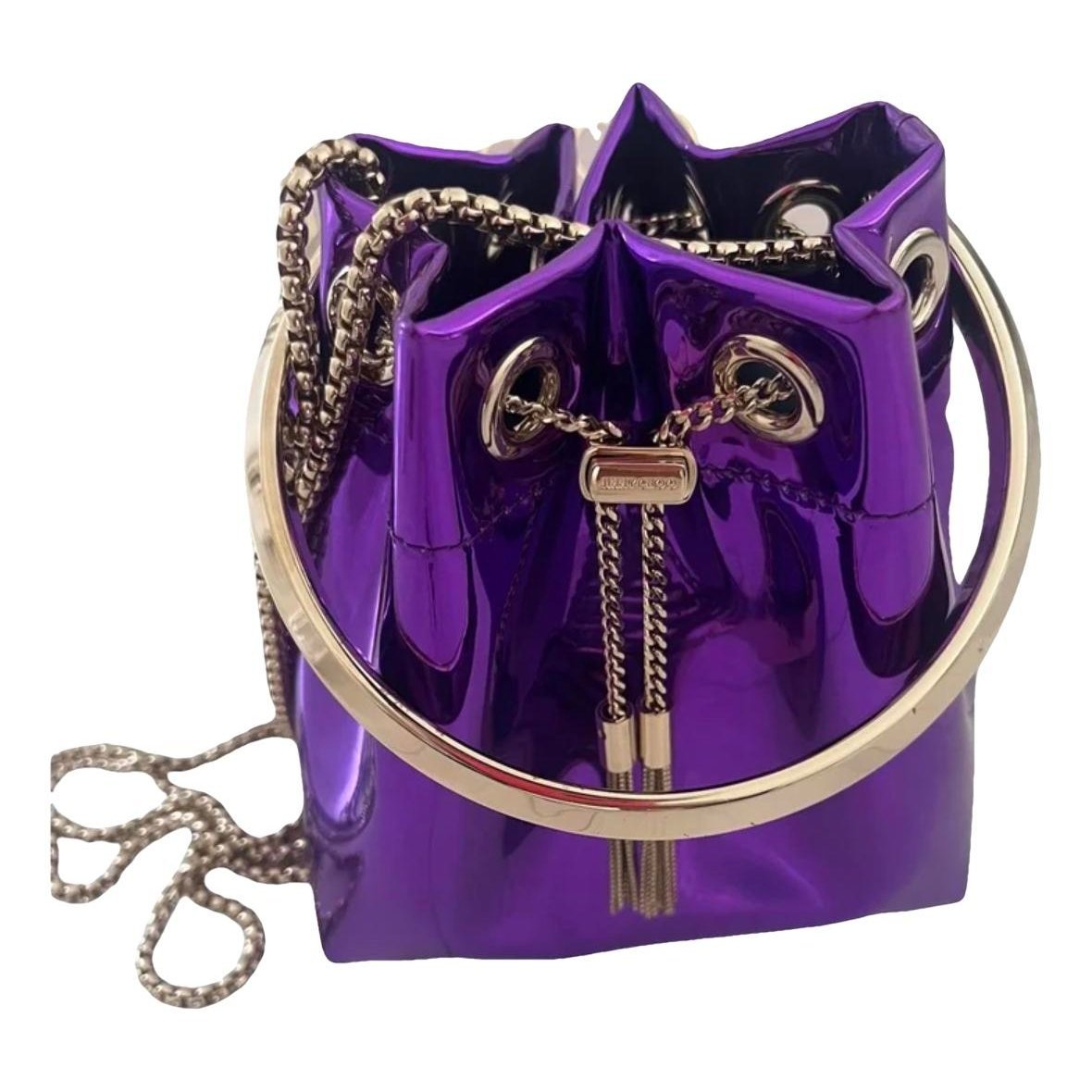 Bon patent leather handbag