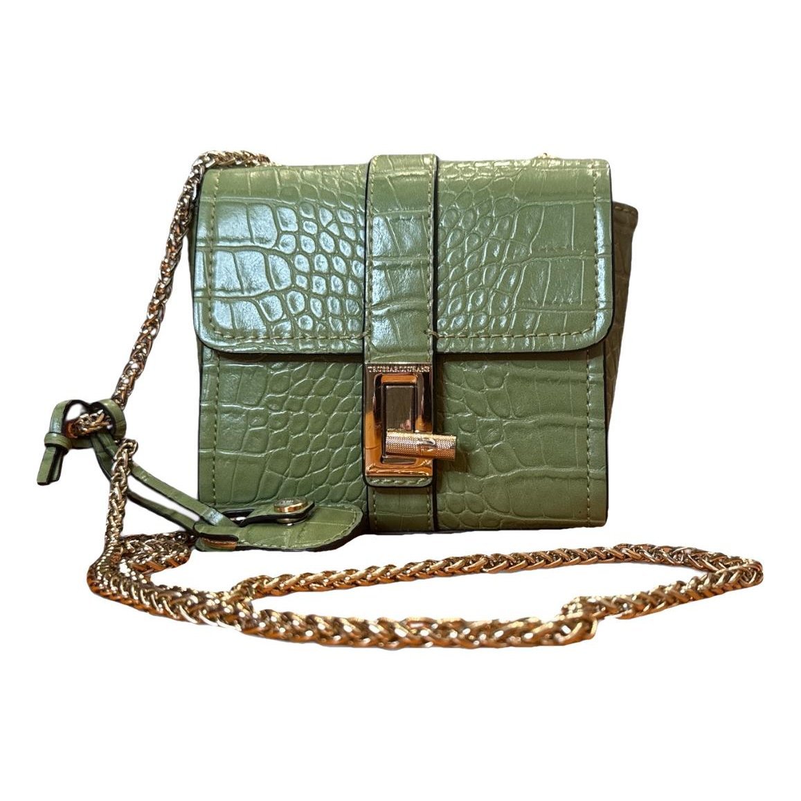 Leather clutch bag