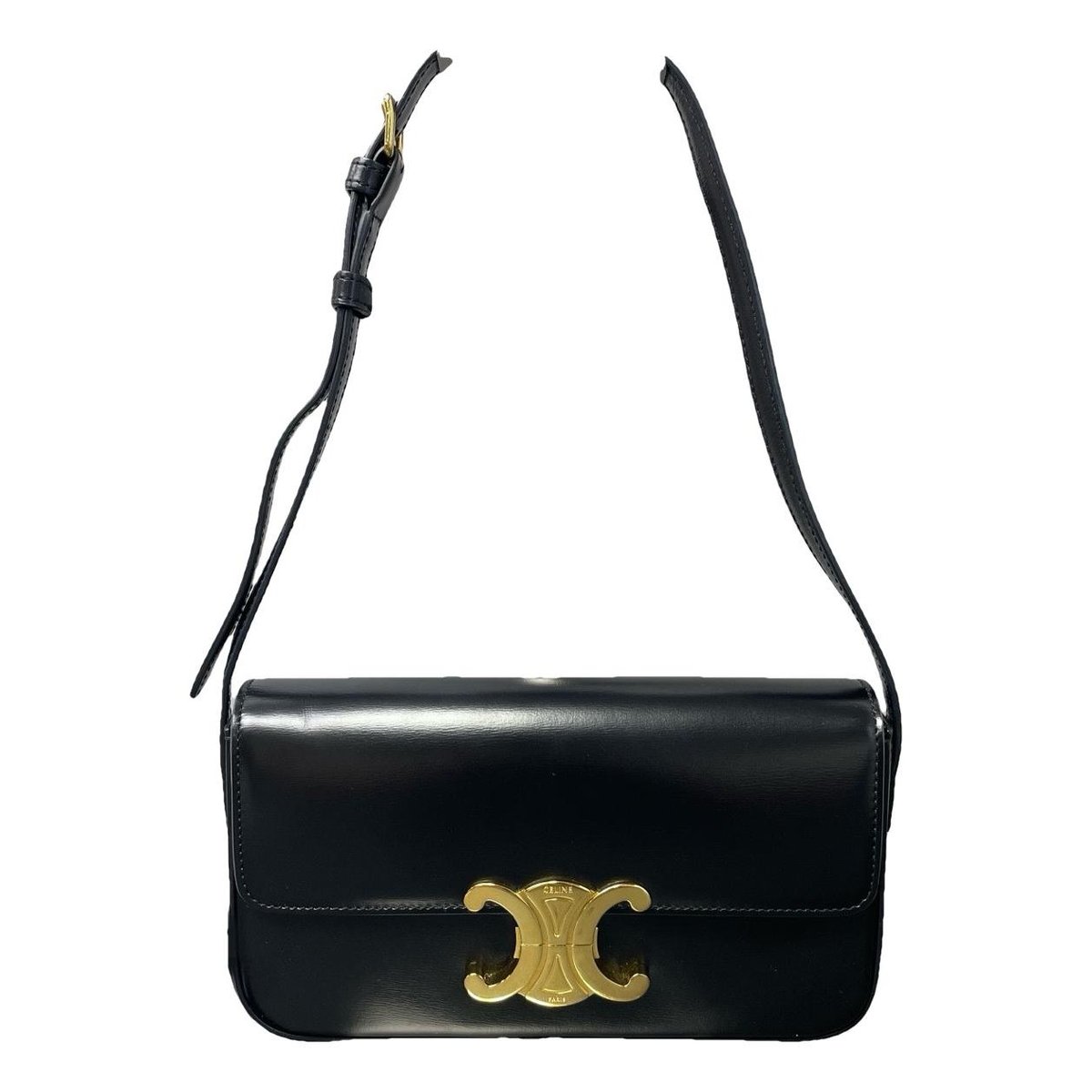 Triomphe Long leather handbag