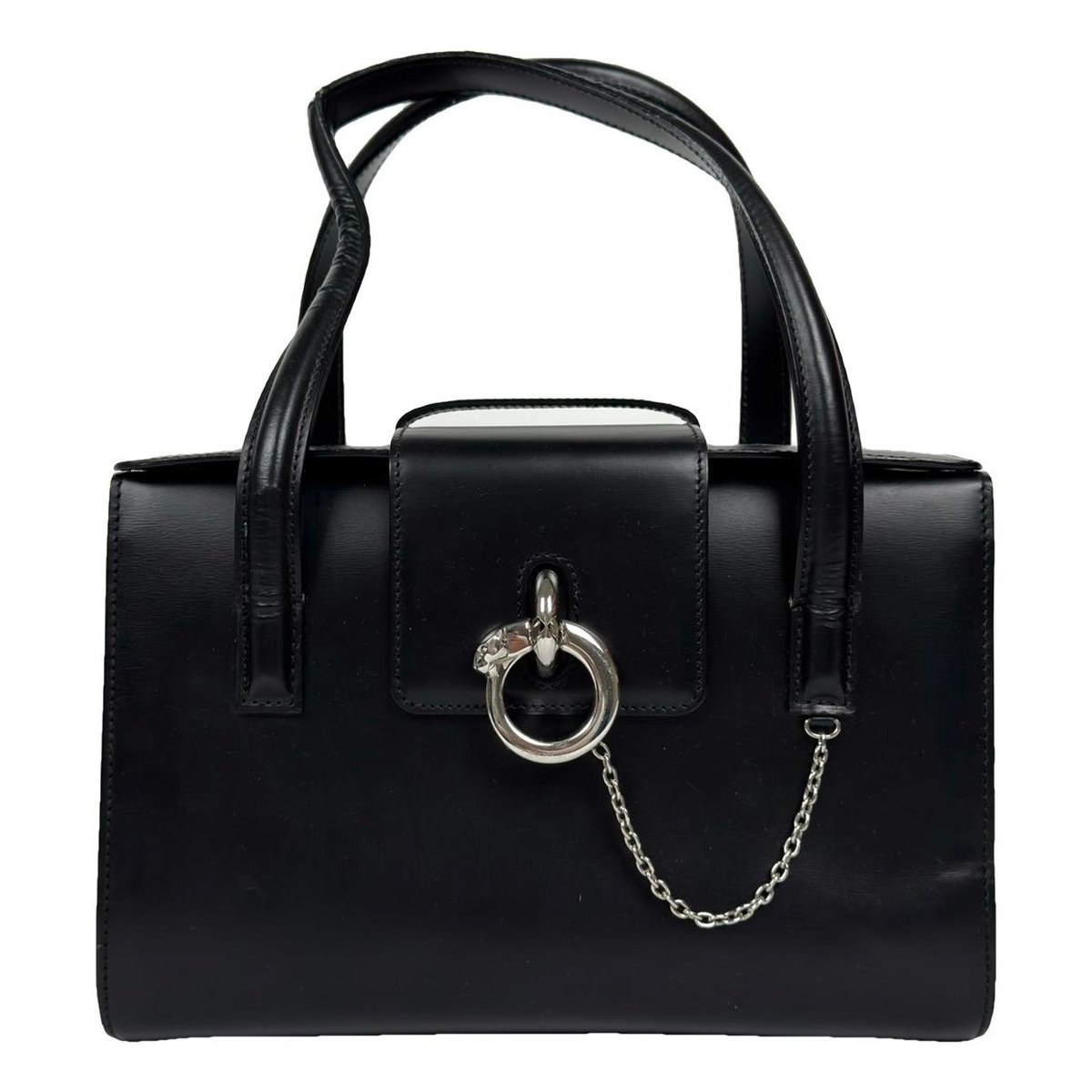 Panthère leather handbag