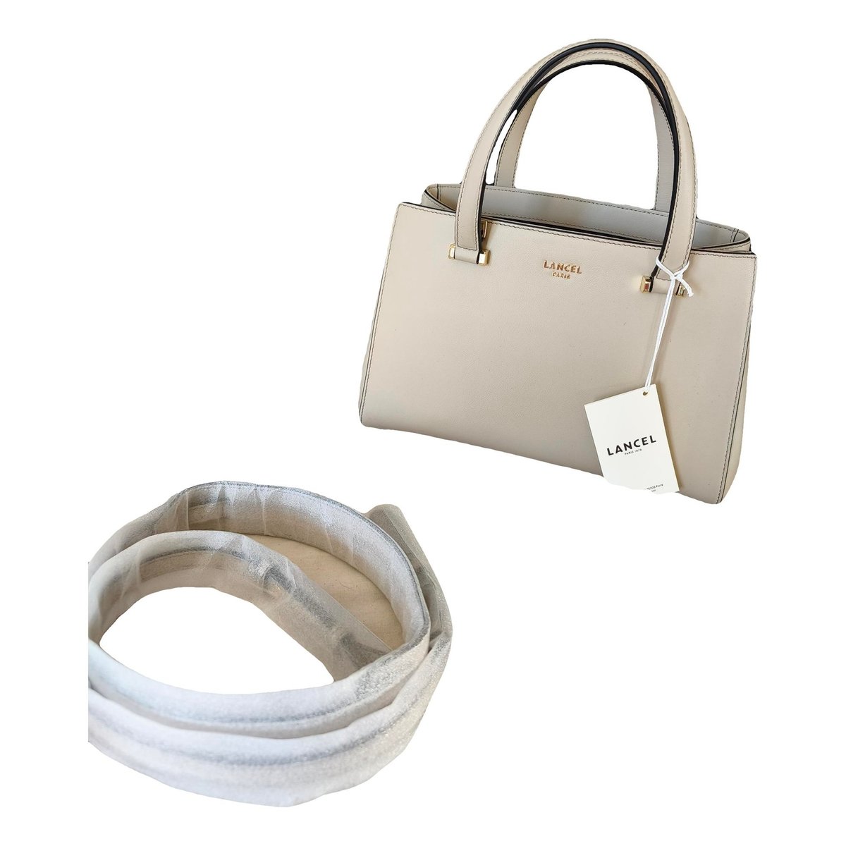 Lettrines leather handbag