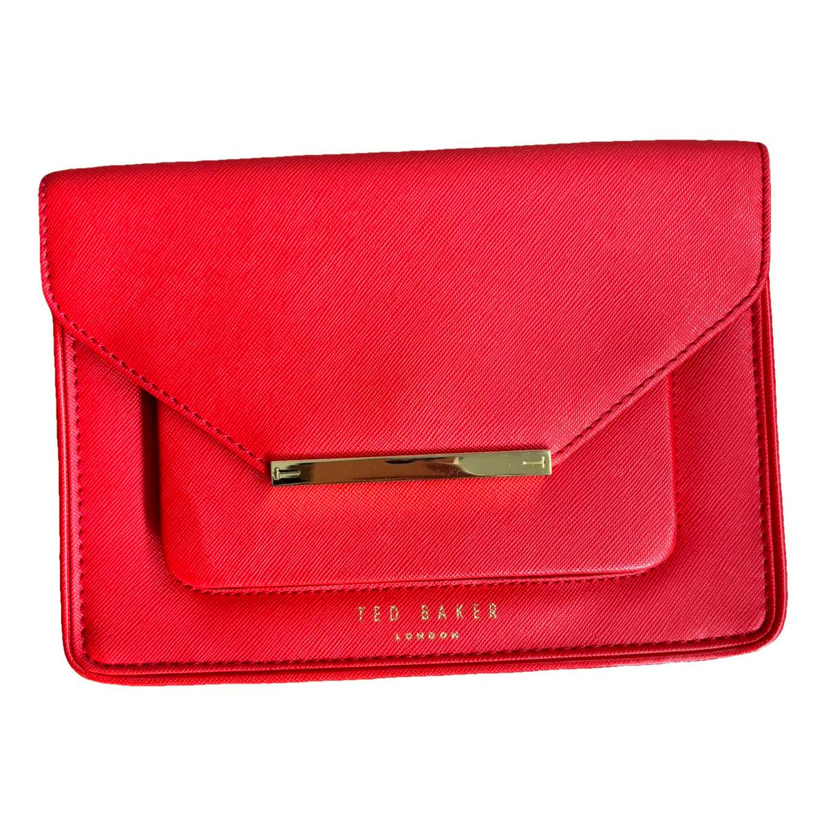 Leather clutch bag
