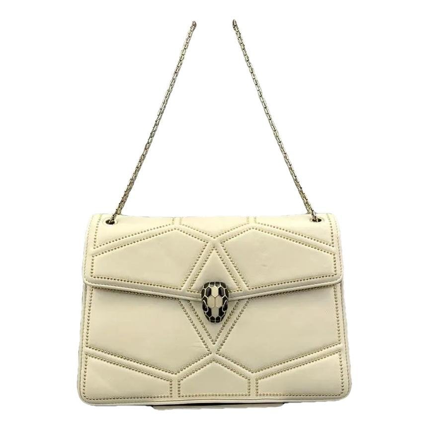 Serpenti leather handbag