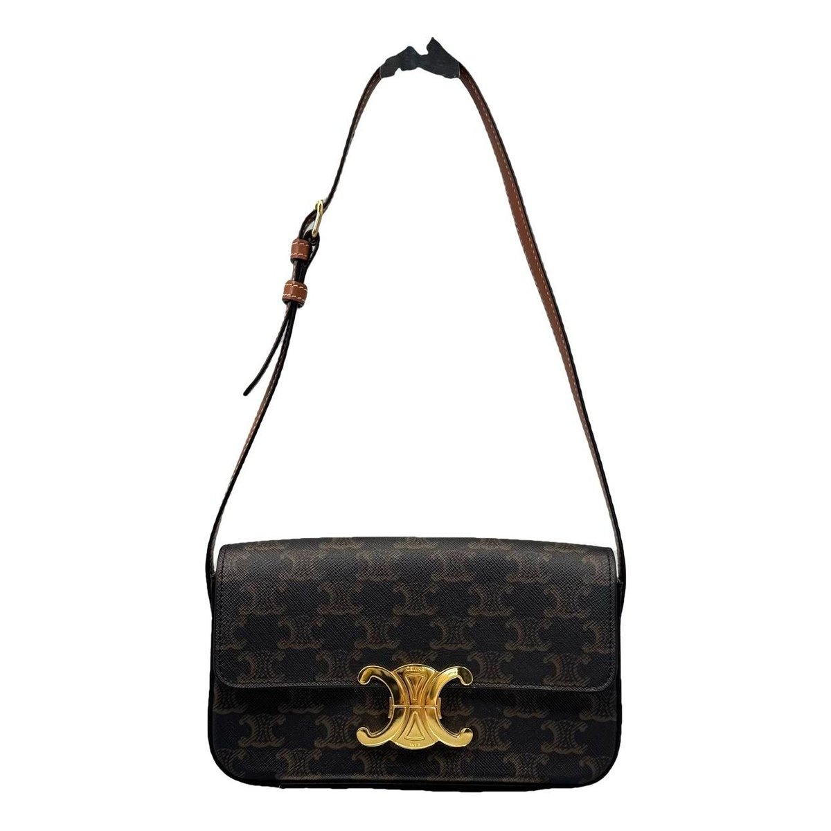 Triomphe Long vinyl handbag