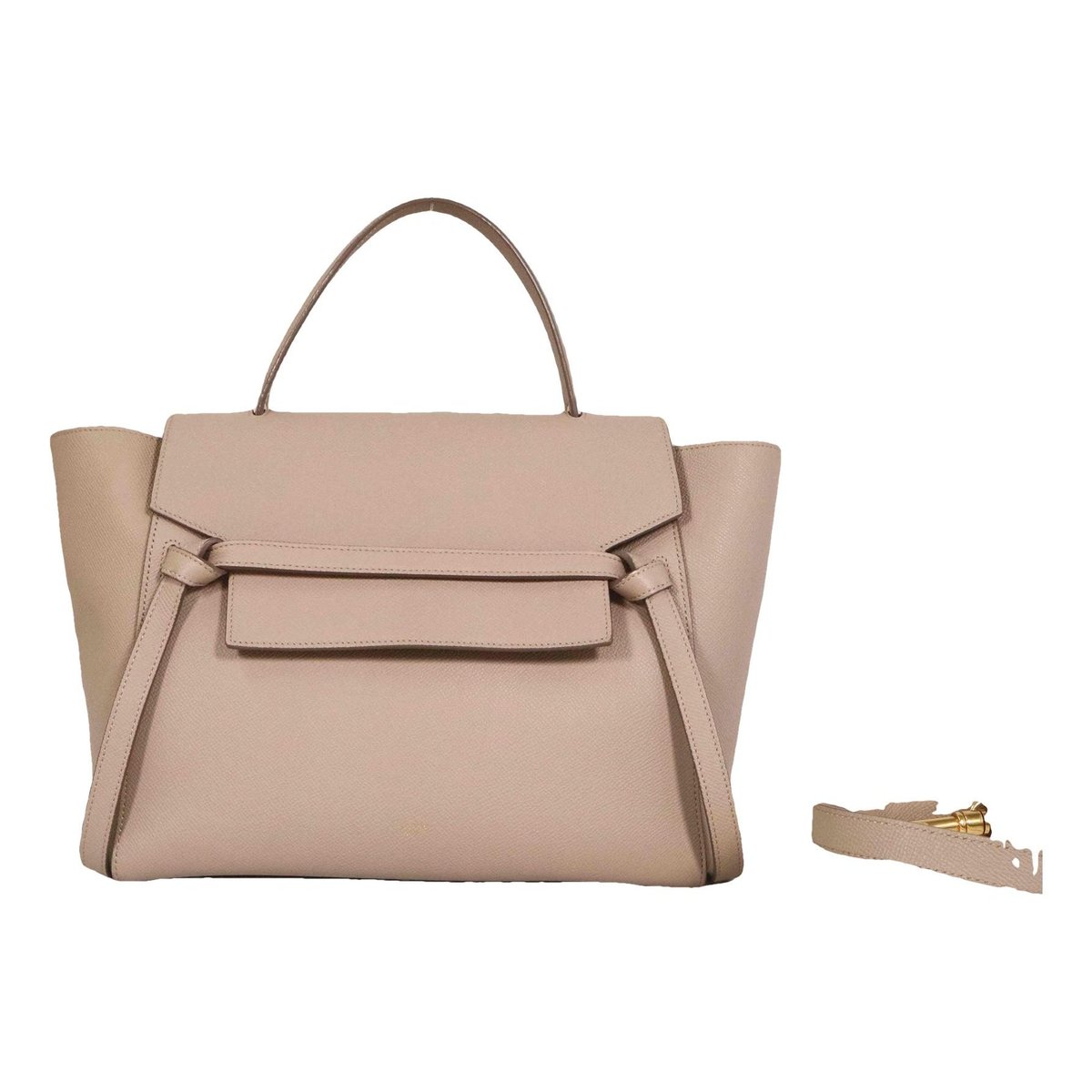 Belt leather handbag