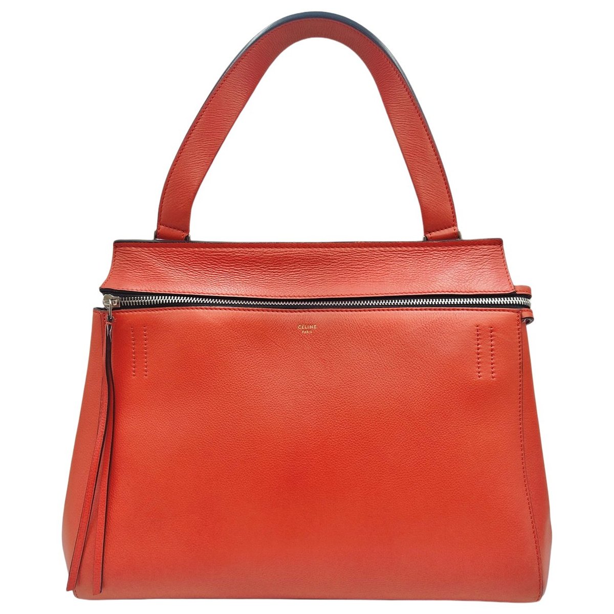 Edge leather handbag