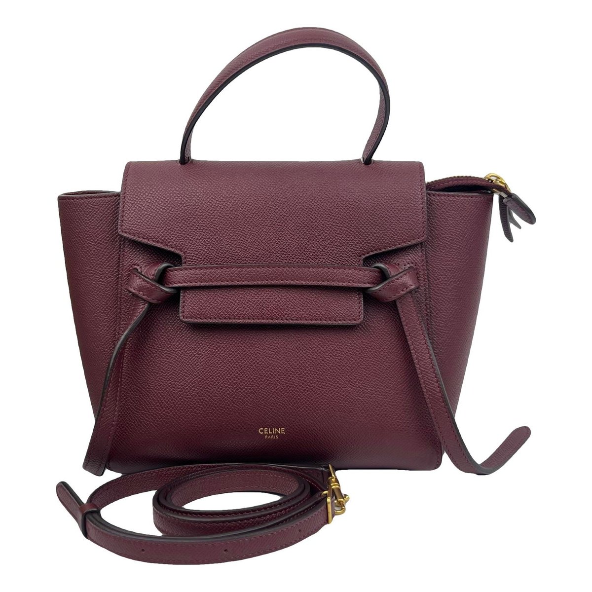 Belt leather handbag