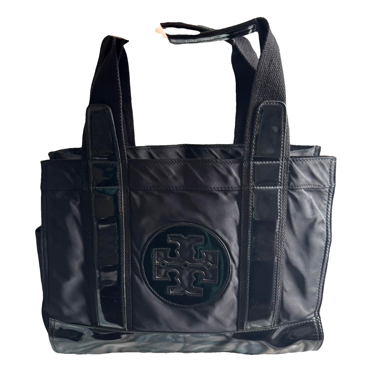 Patent leather tote