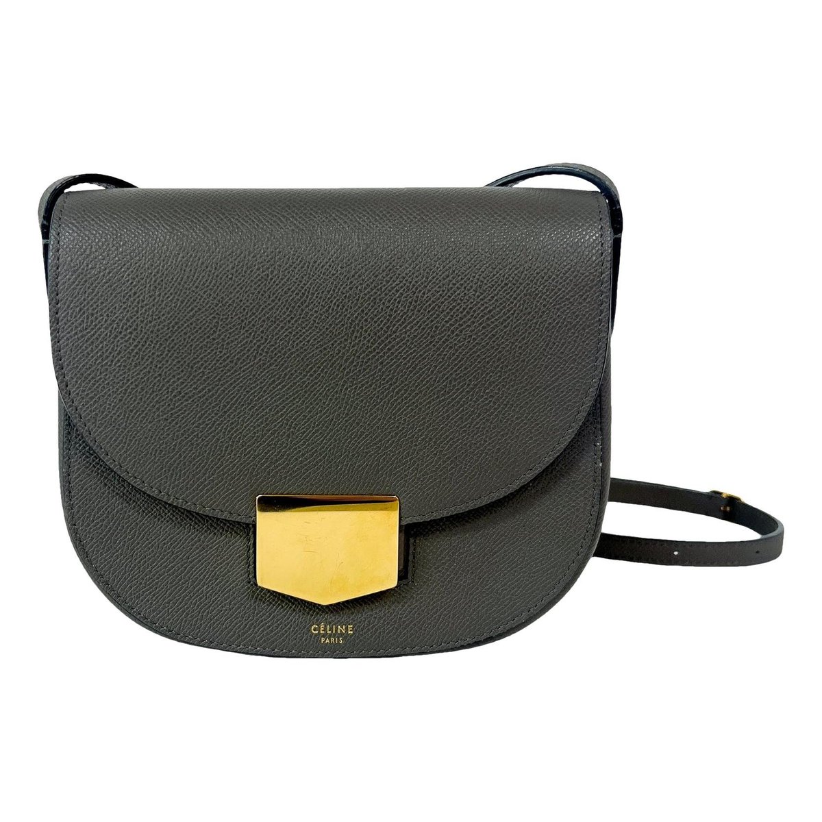 Trotteur leather handbag