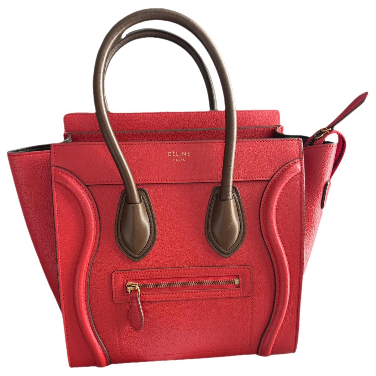 Luggage leather handbag