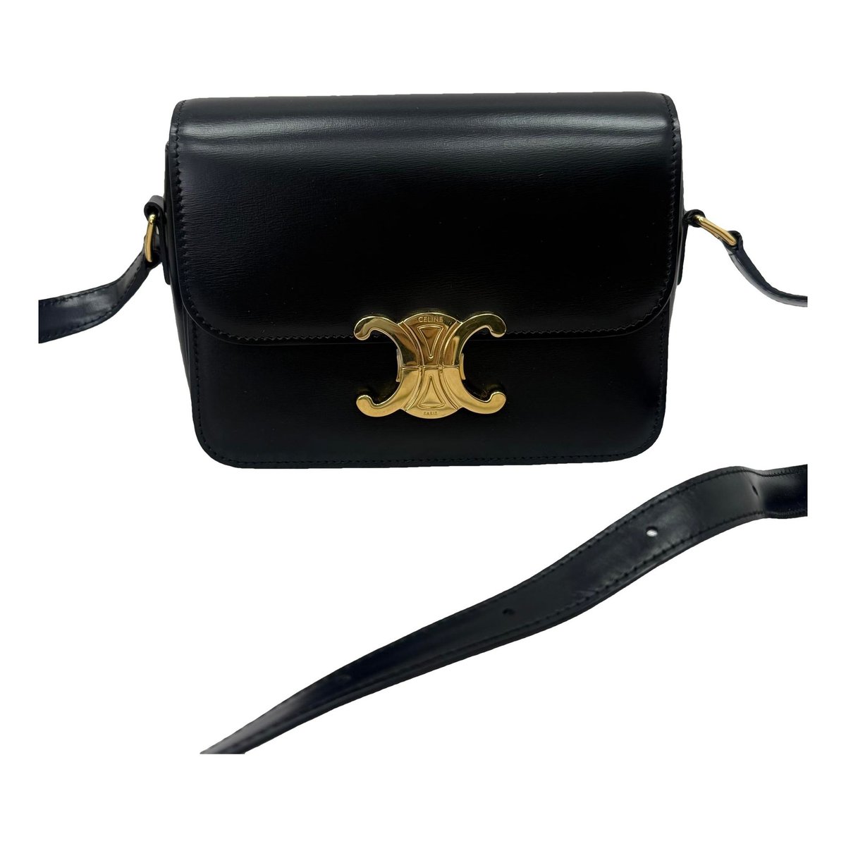 Triomphe leather handbag
