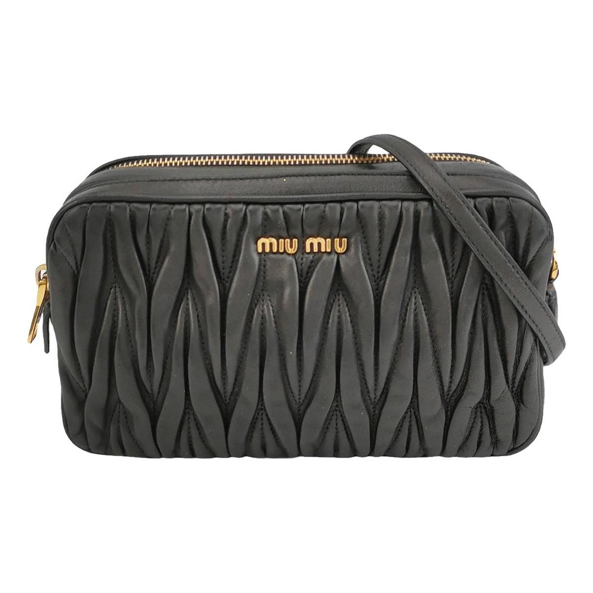 Matelassé leather handbag