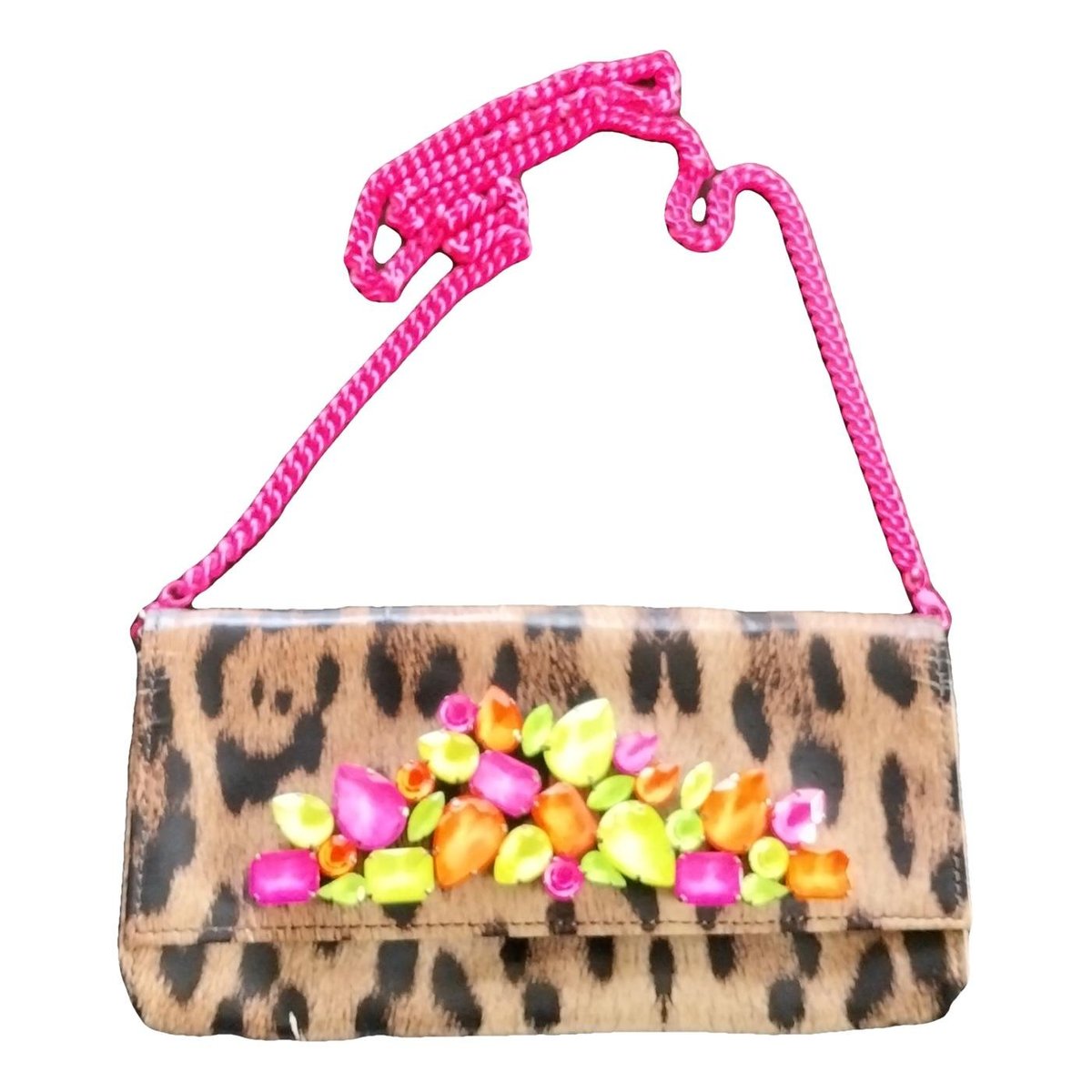 Vegan leather clutch bag