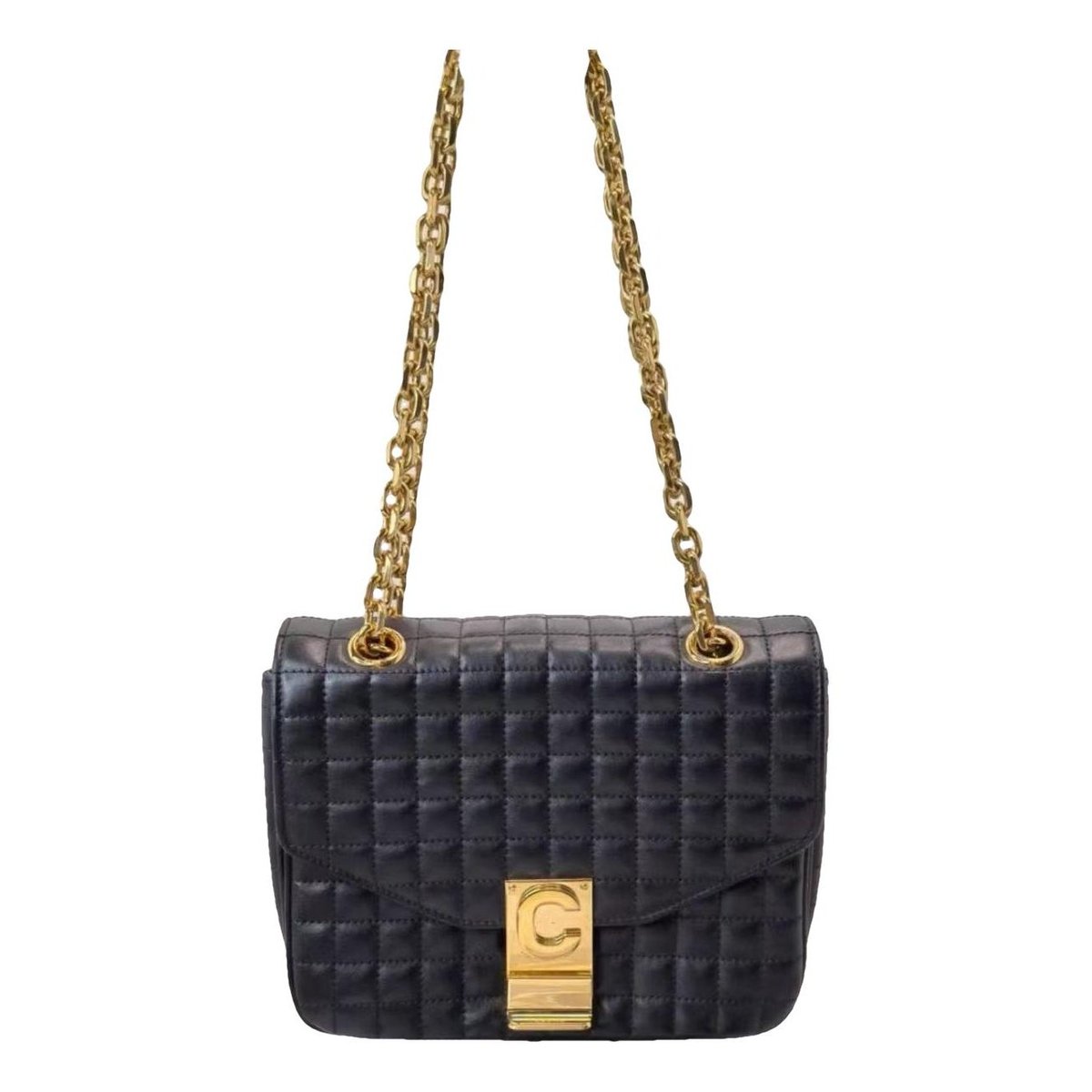C bag leather tote
