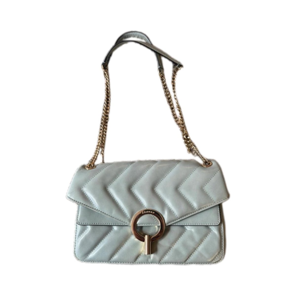 Yza leather clutch bag