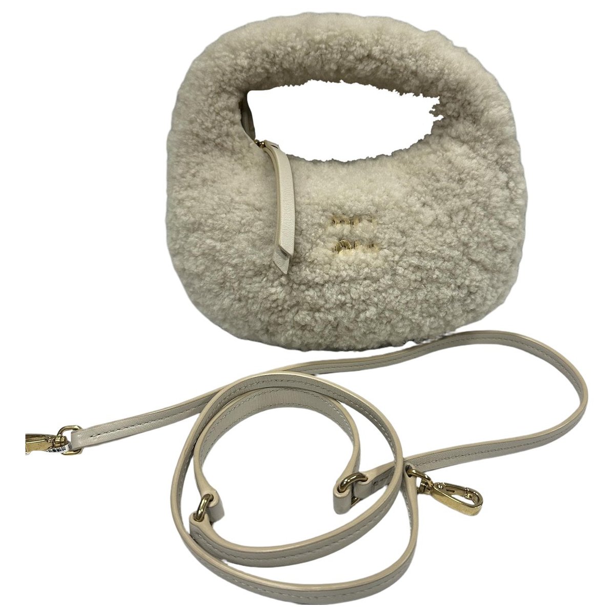 Miu Wander wool handbag