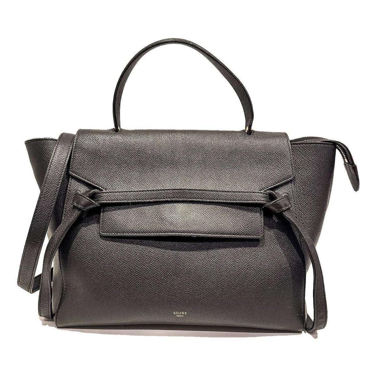 Belt leather handbag