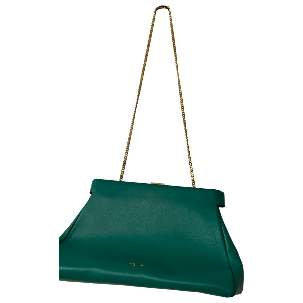 Leather clutch bag
