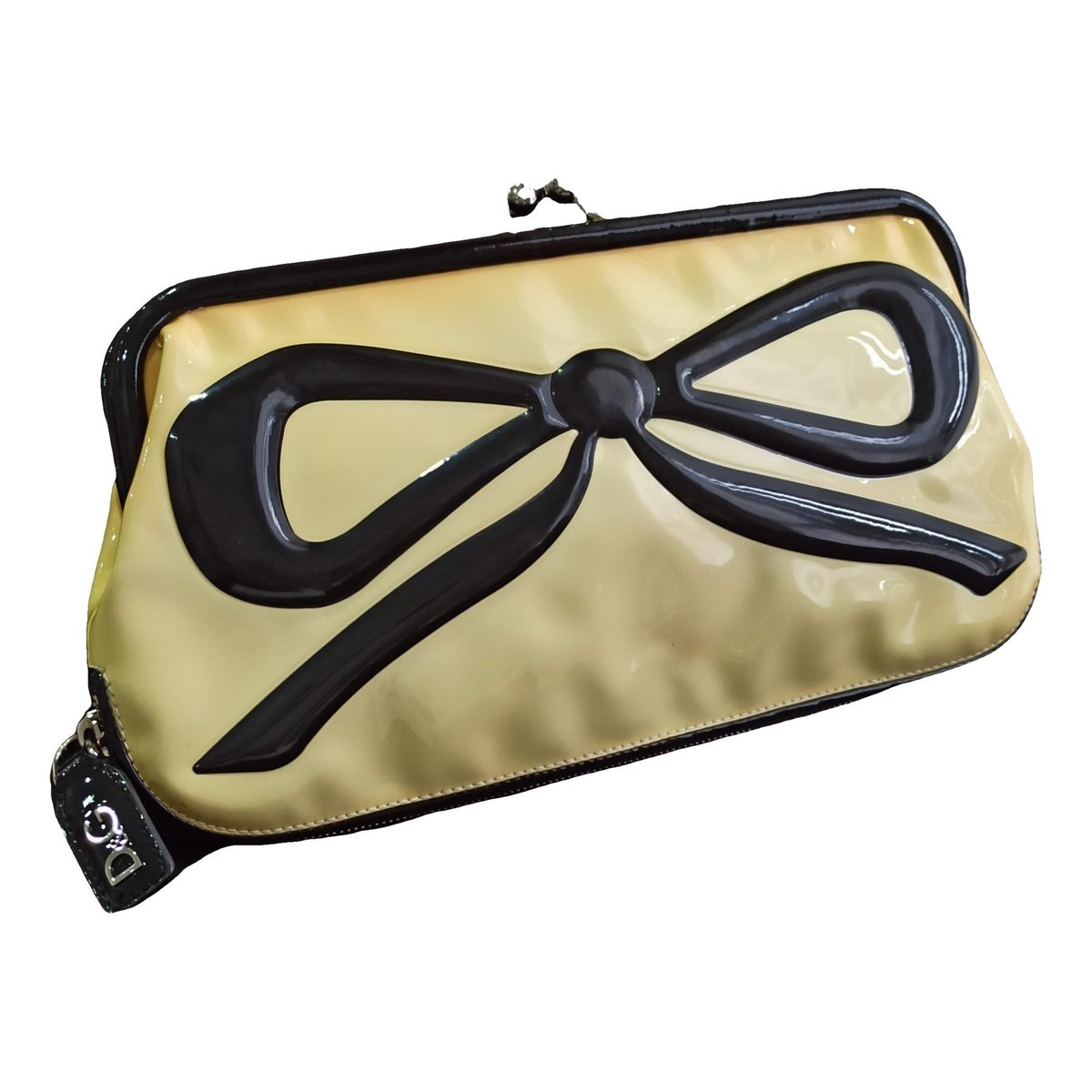 Leather clutch bag