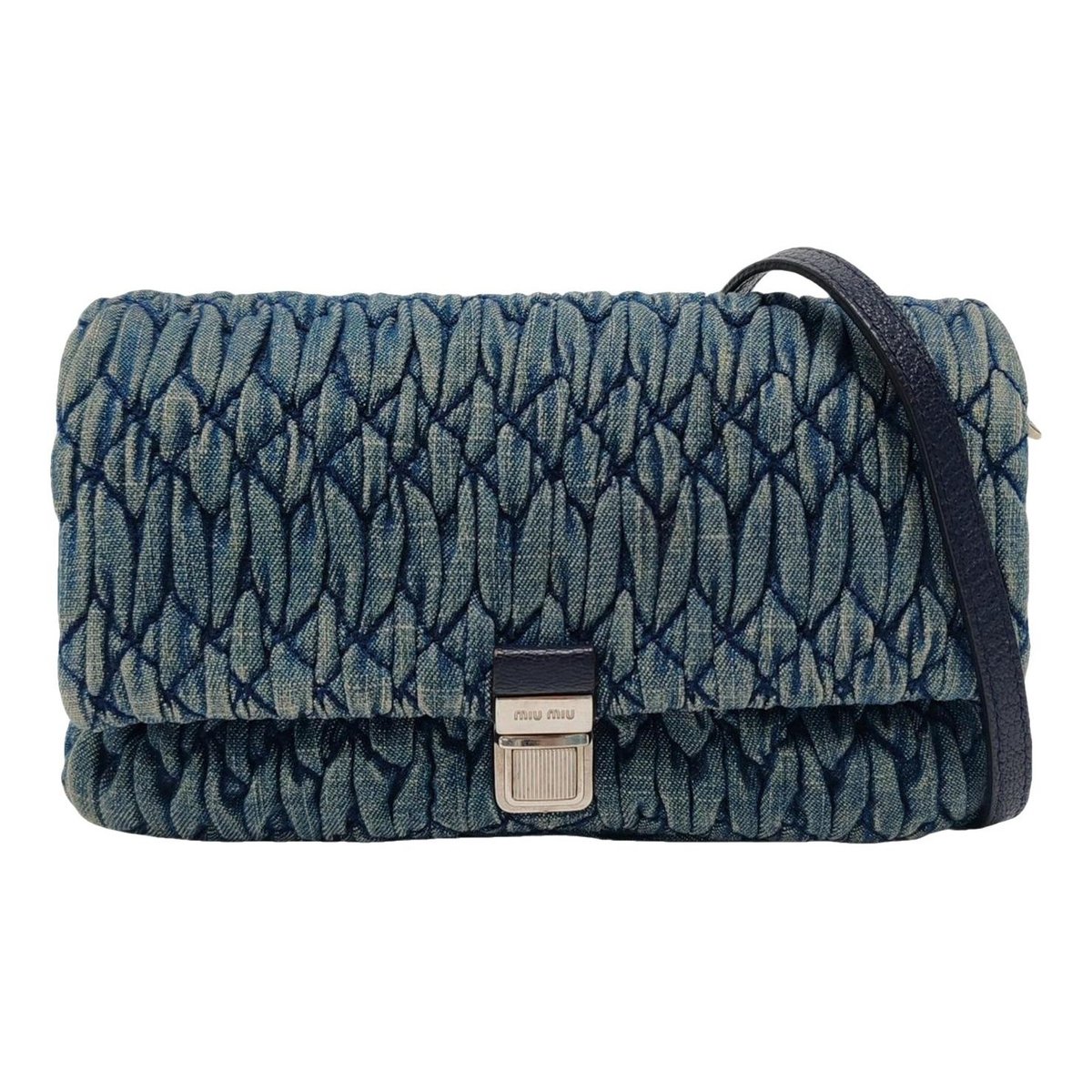 Miu Crystal cloth handbag