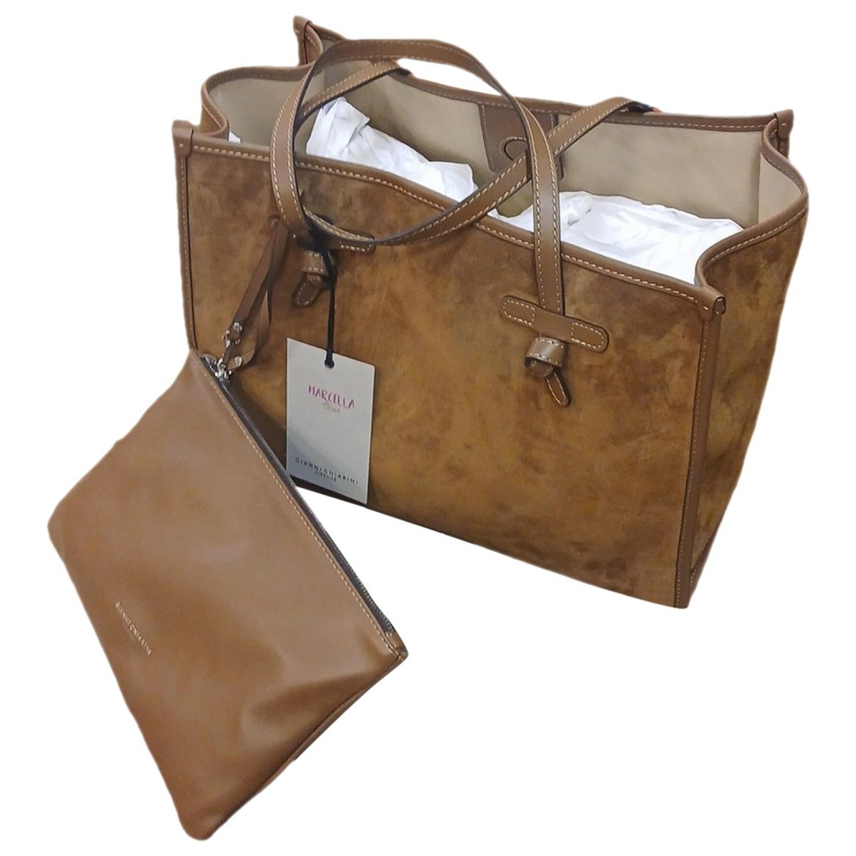 Leather handbag