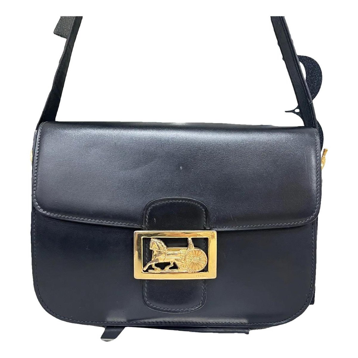 Triomphe Maillon Chain leather handbag