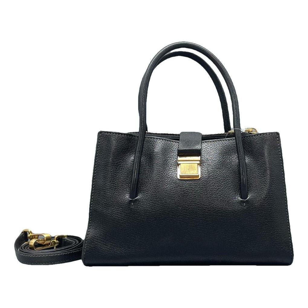 Madras leather handbag
