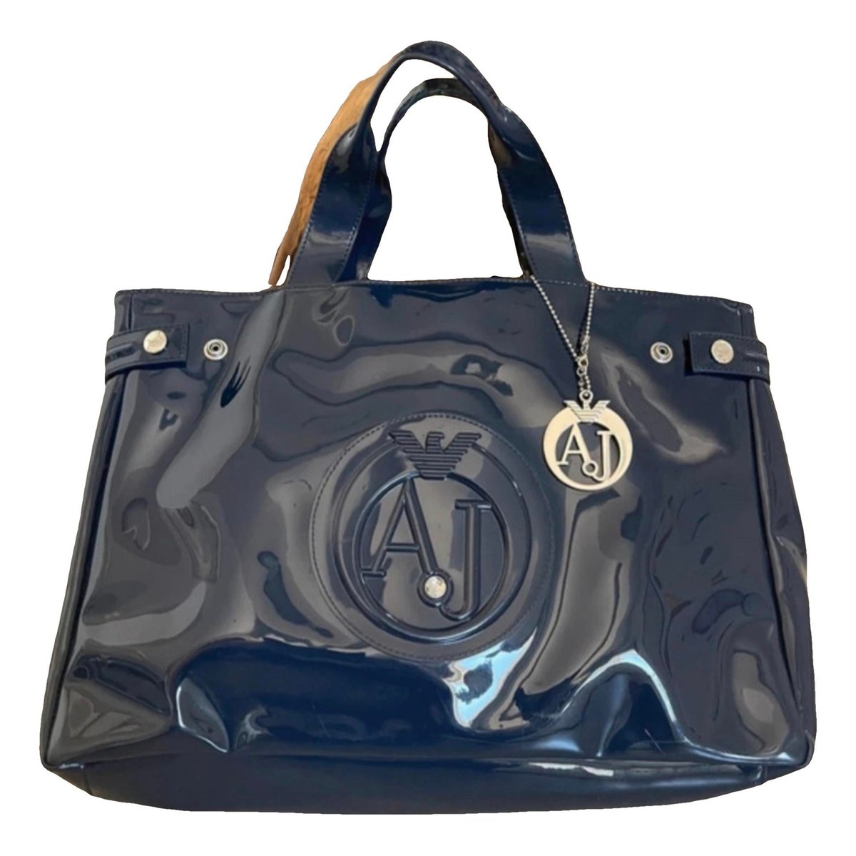 Patent leather handbag