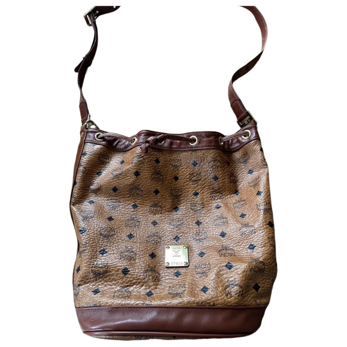 Heritage Drawstring leather handbag