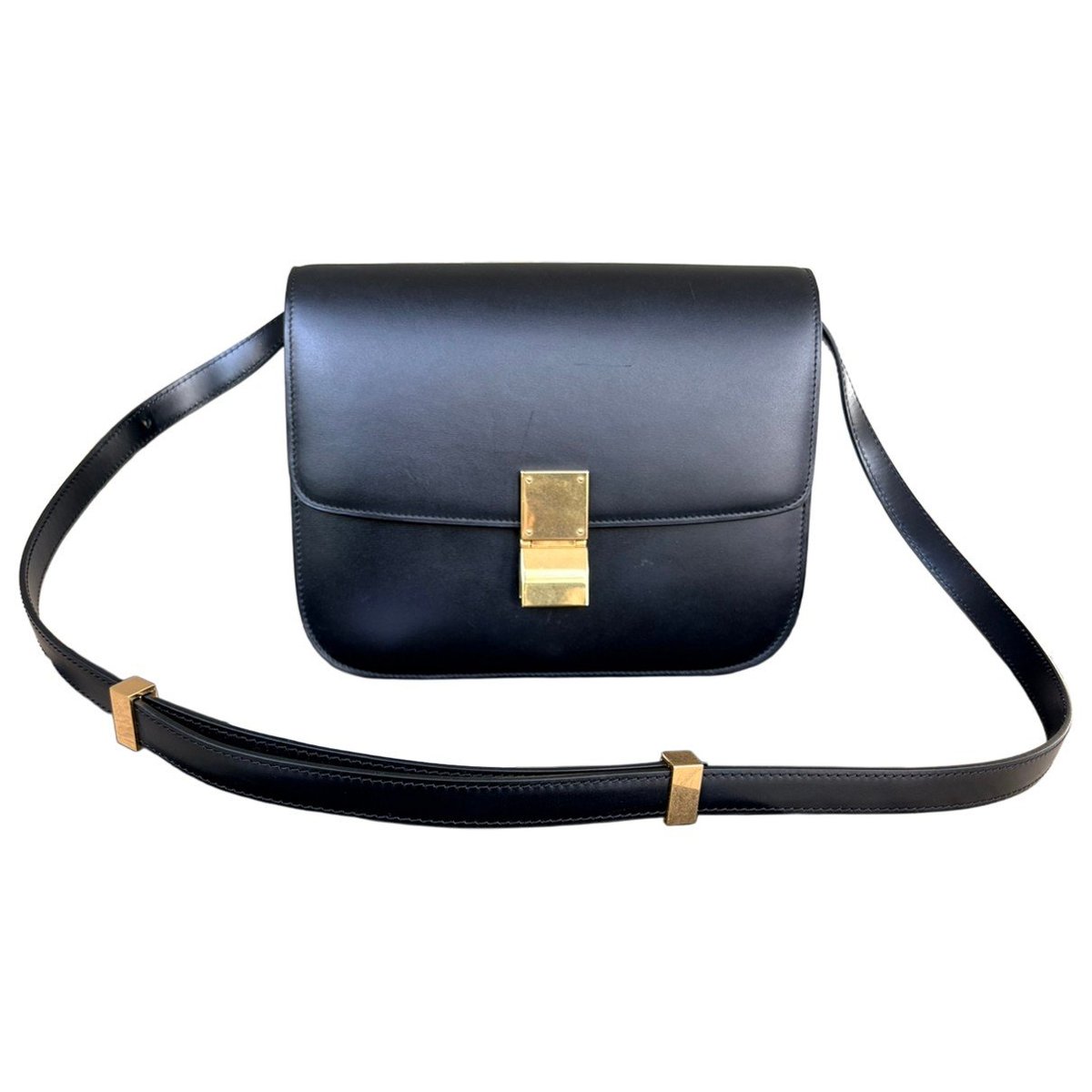 Classic leather crossbody bag