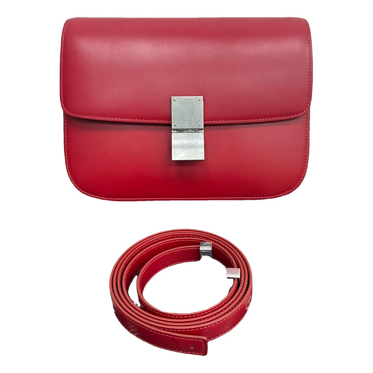 Classic leather crossbody bag