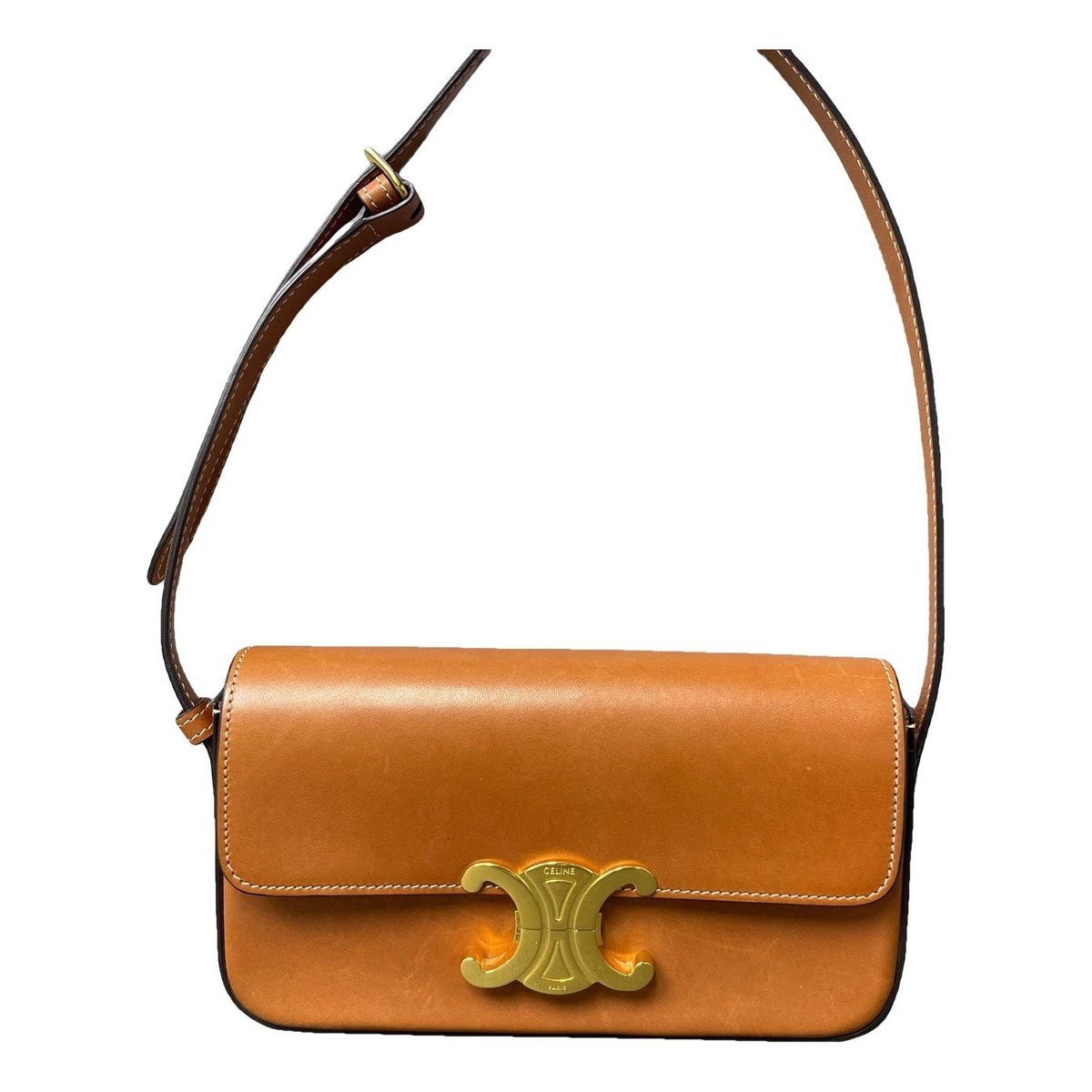 Triomphe Long leather handbag