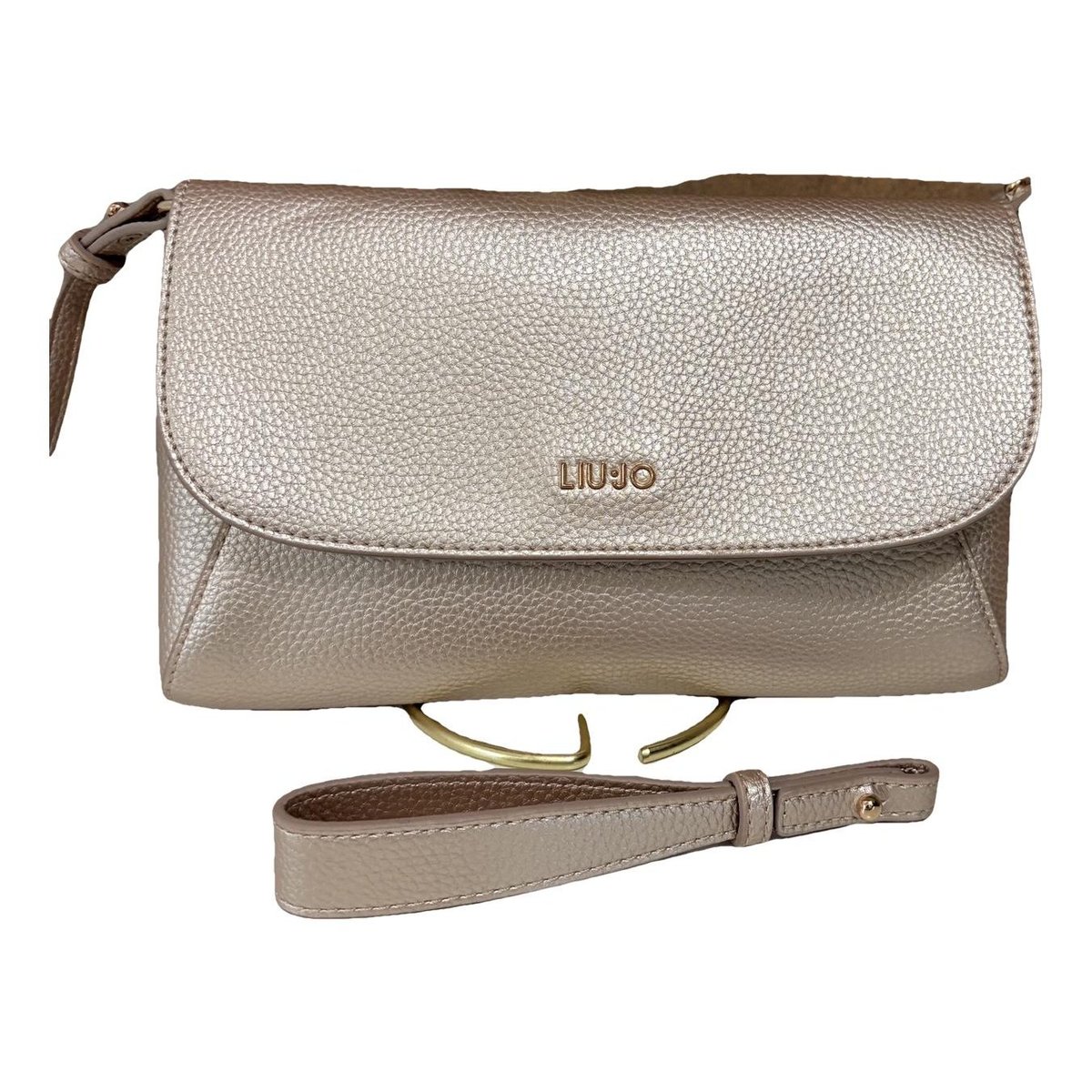 Leather clutch bag
