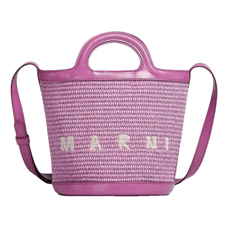 Tropicalia leather handbag