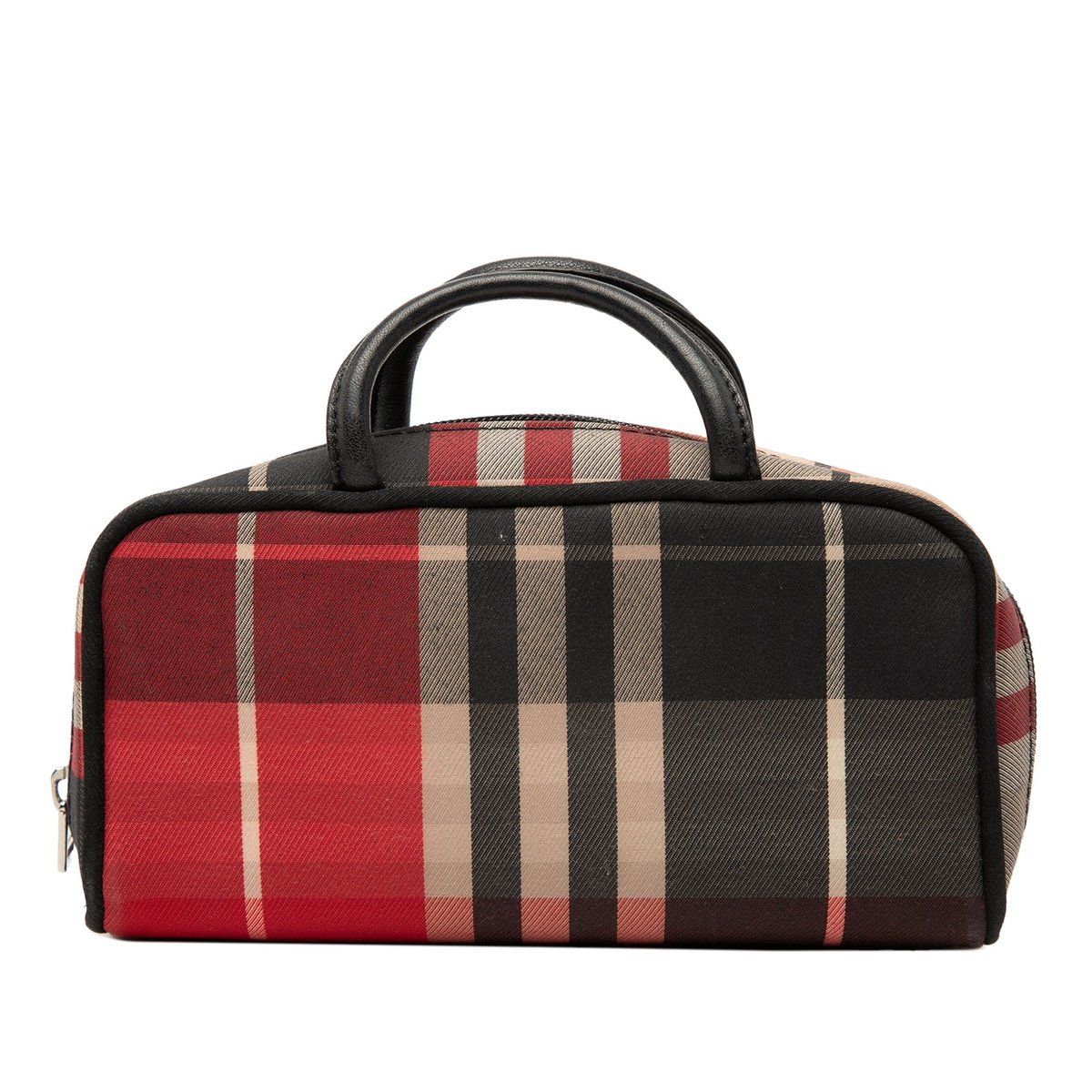 Pocket leather handbag