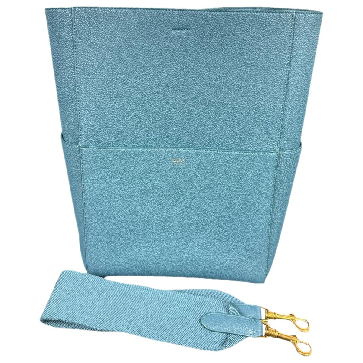 Seau Sangle leather handbag