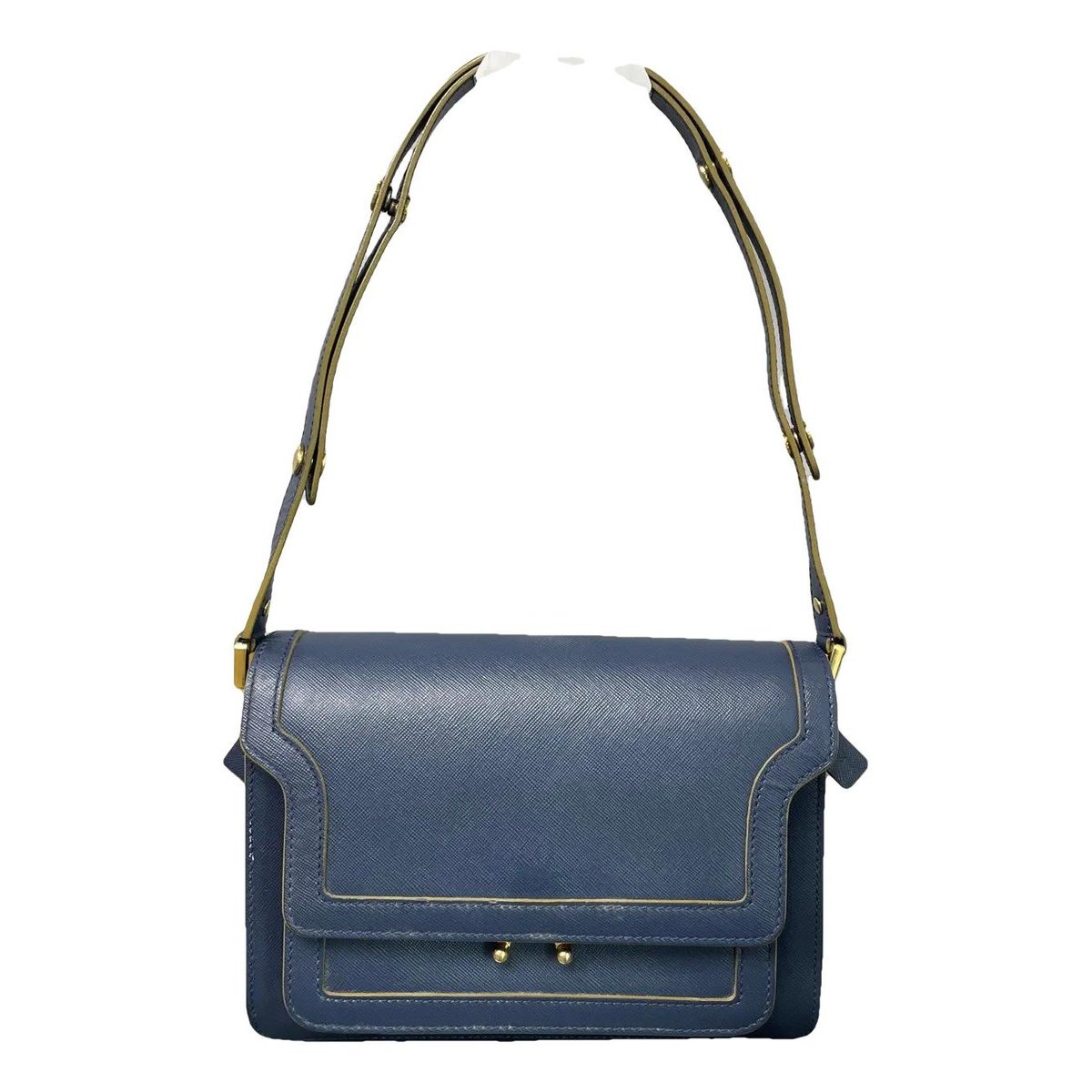 Trunk leather handbag