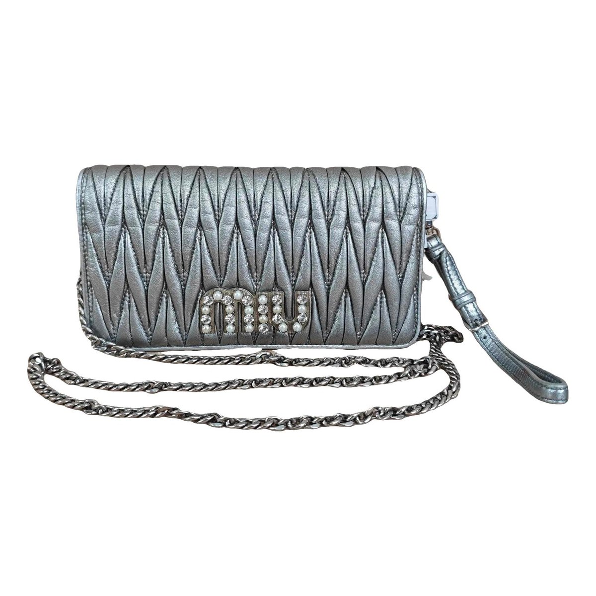 Miu delice leather handbag
