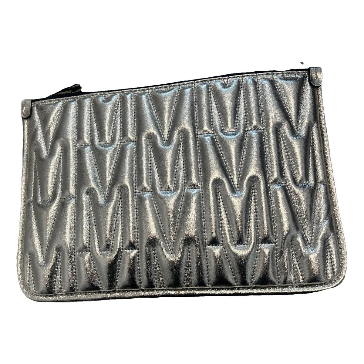 Leather clutch bag