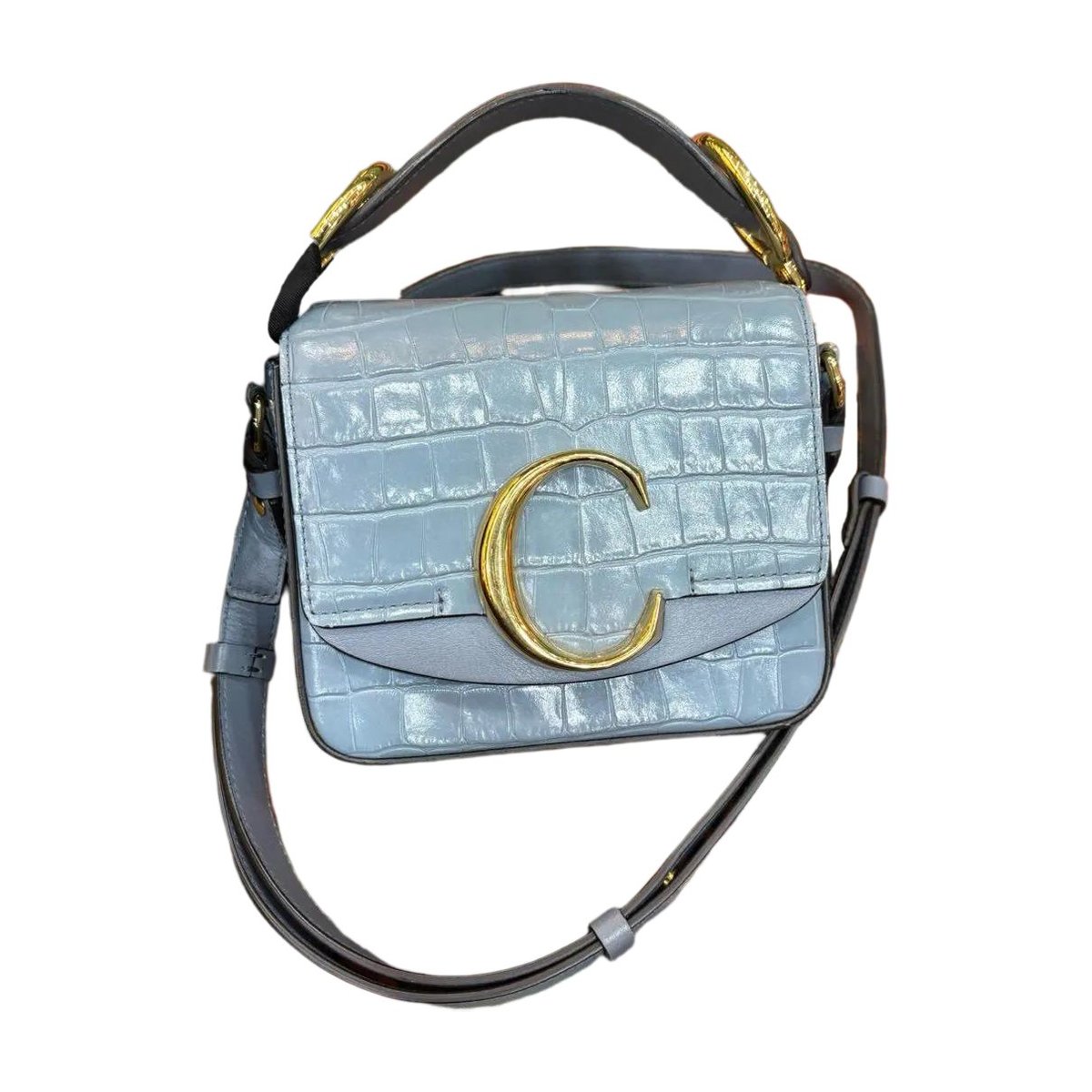 C leather crossbody bag