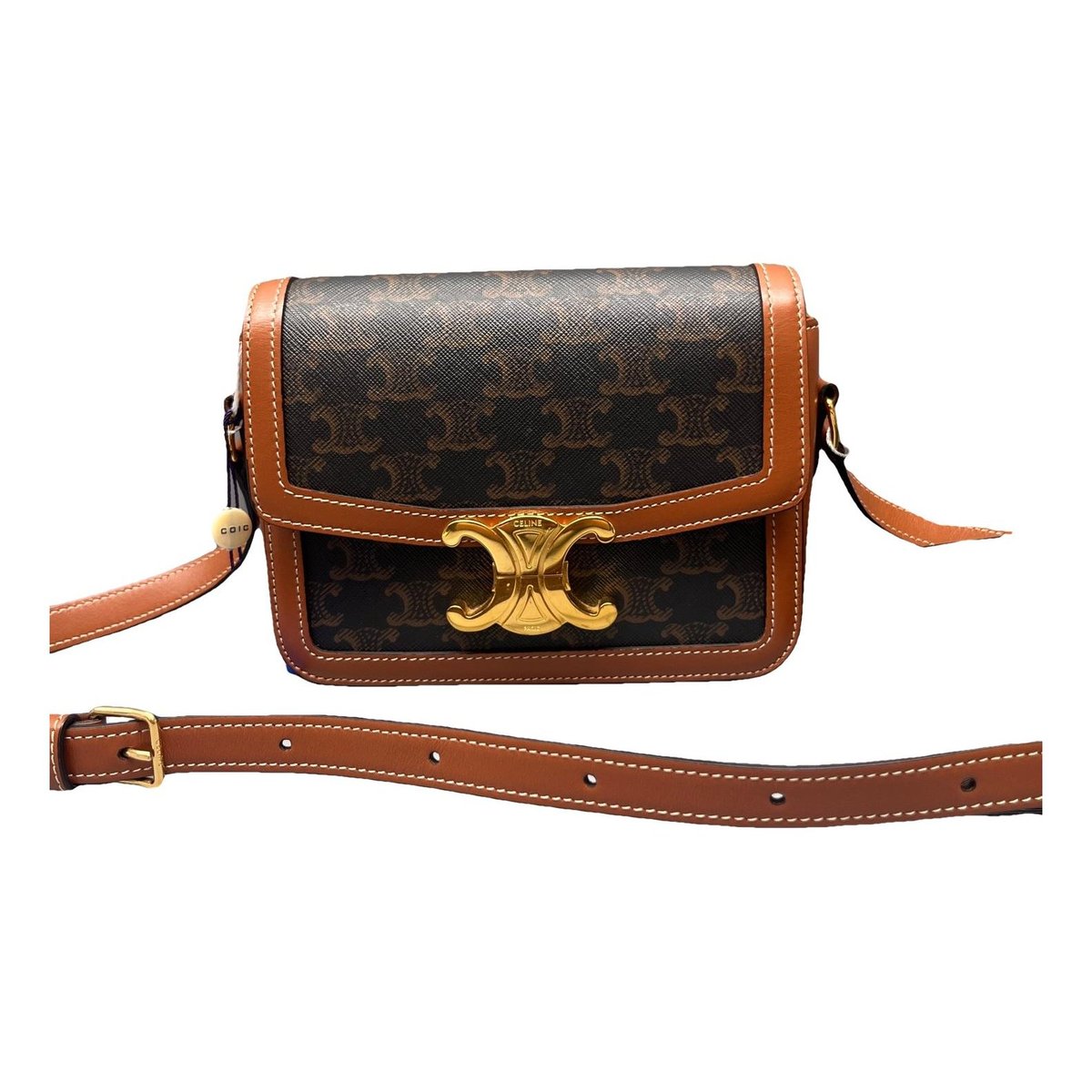 Triomphe leather handbag
