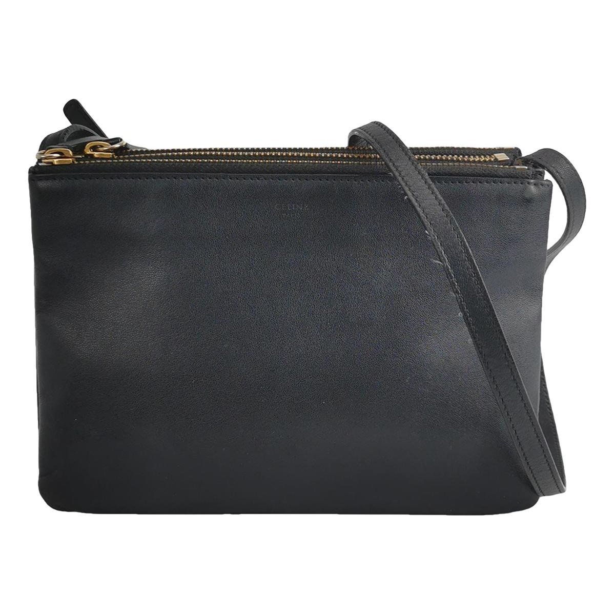 Trio leather crossbody bag