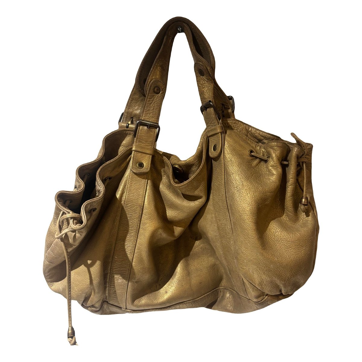 36 H leather tote