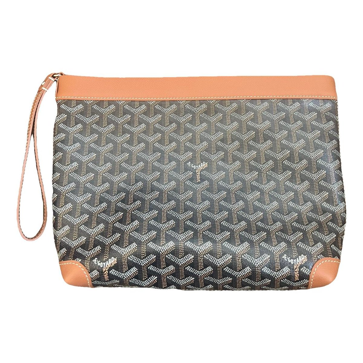 Jouvence leather clutch bag